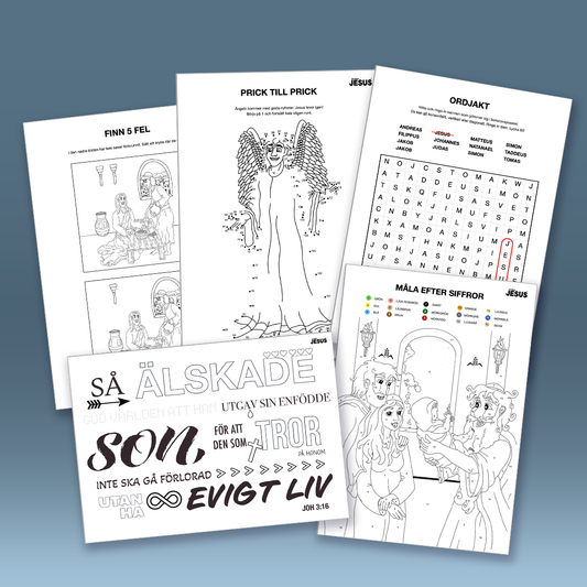 Pyssel- & aktivitetsblad Lär känna Jesus