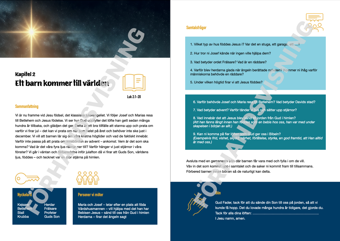 Undervisningsmaterial Lär känna Jesus