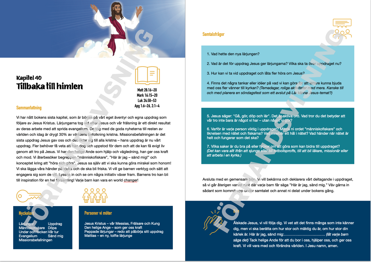 Undervisningsmaterial Lär känna Jesus