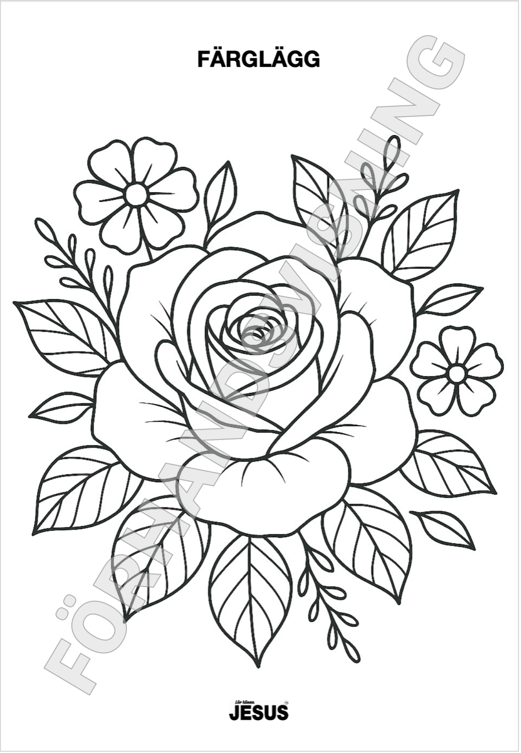 Pyssel- & aktivitetsblad Lär känna Jesus