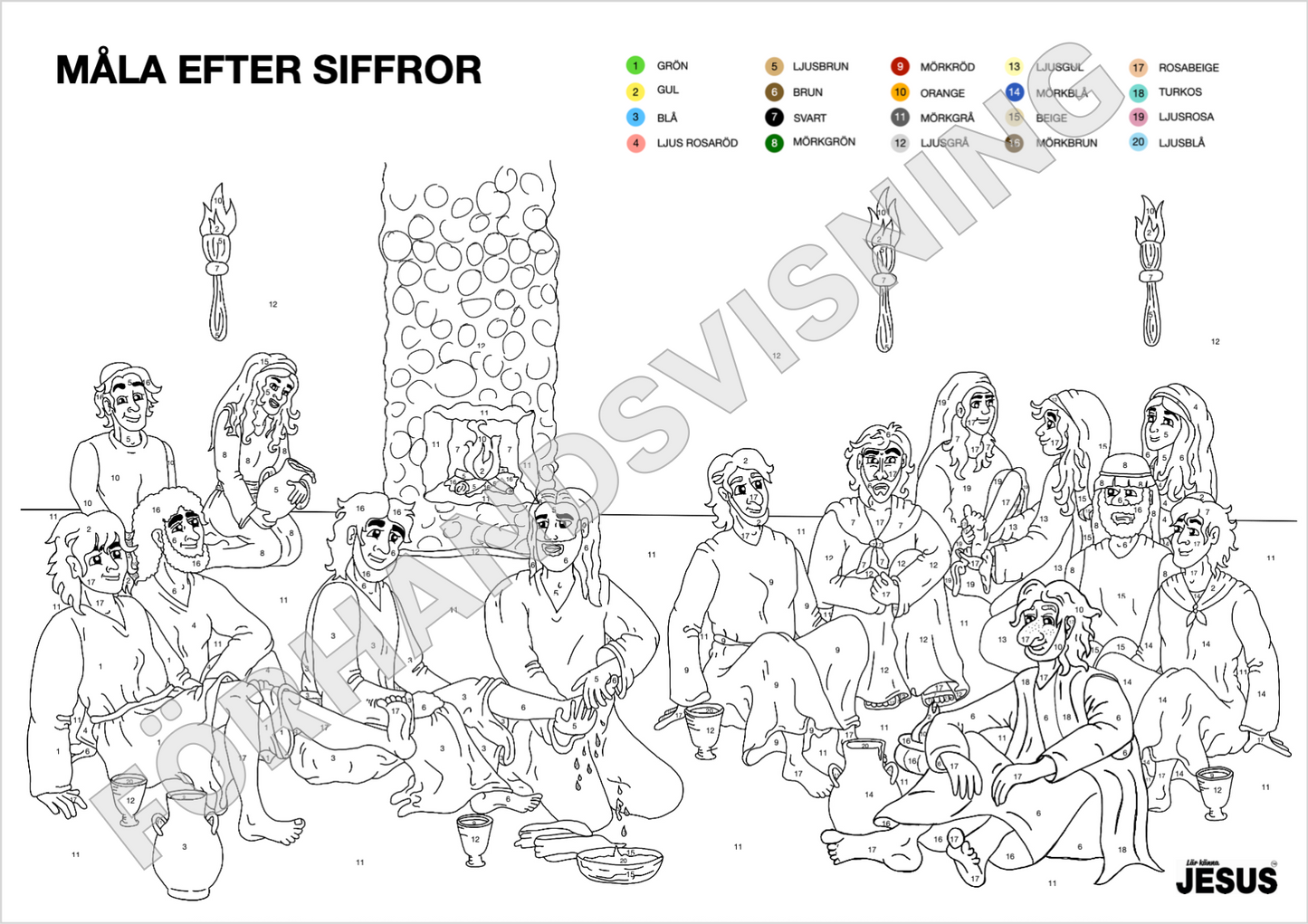 Pyssel- & aktivitetsblad Lär känna Jesus