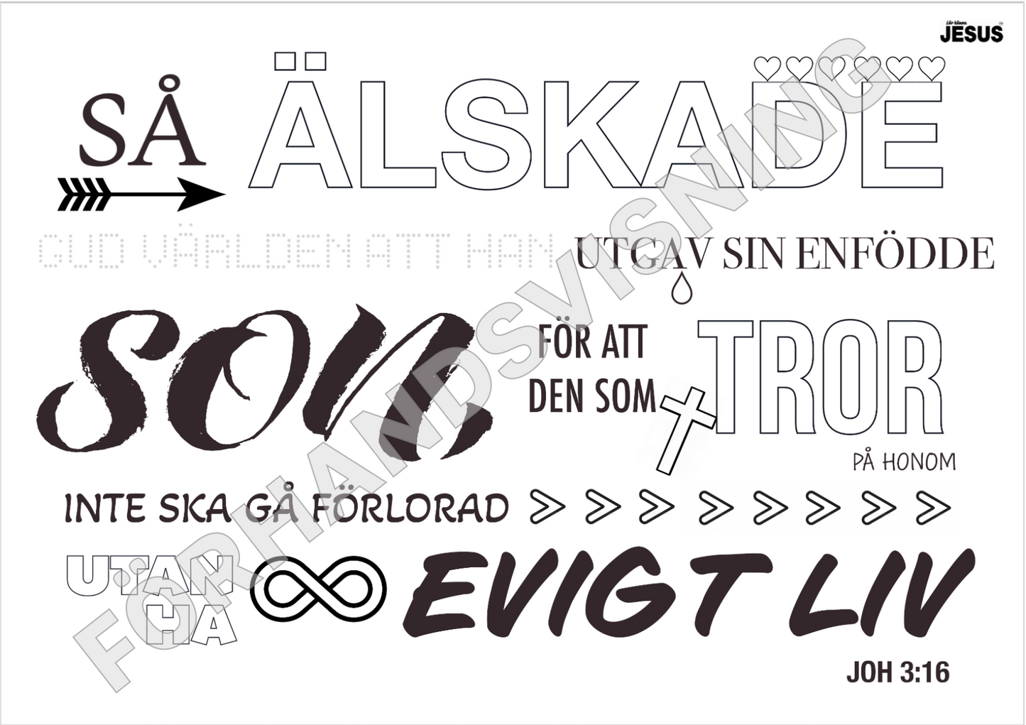 Pyssel- & aktivitetsblad Lär känna Jesus